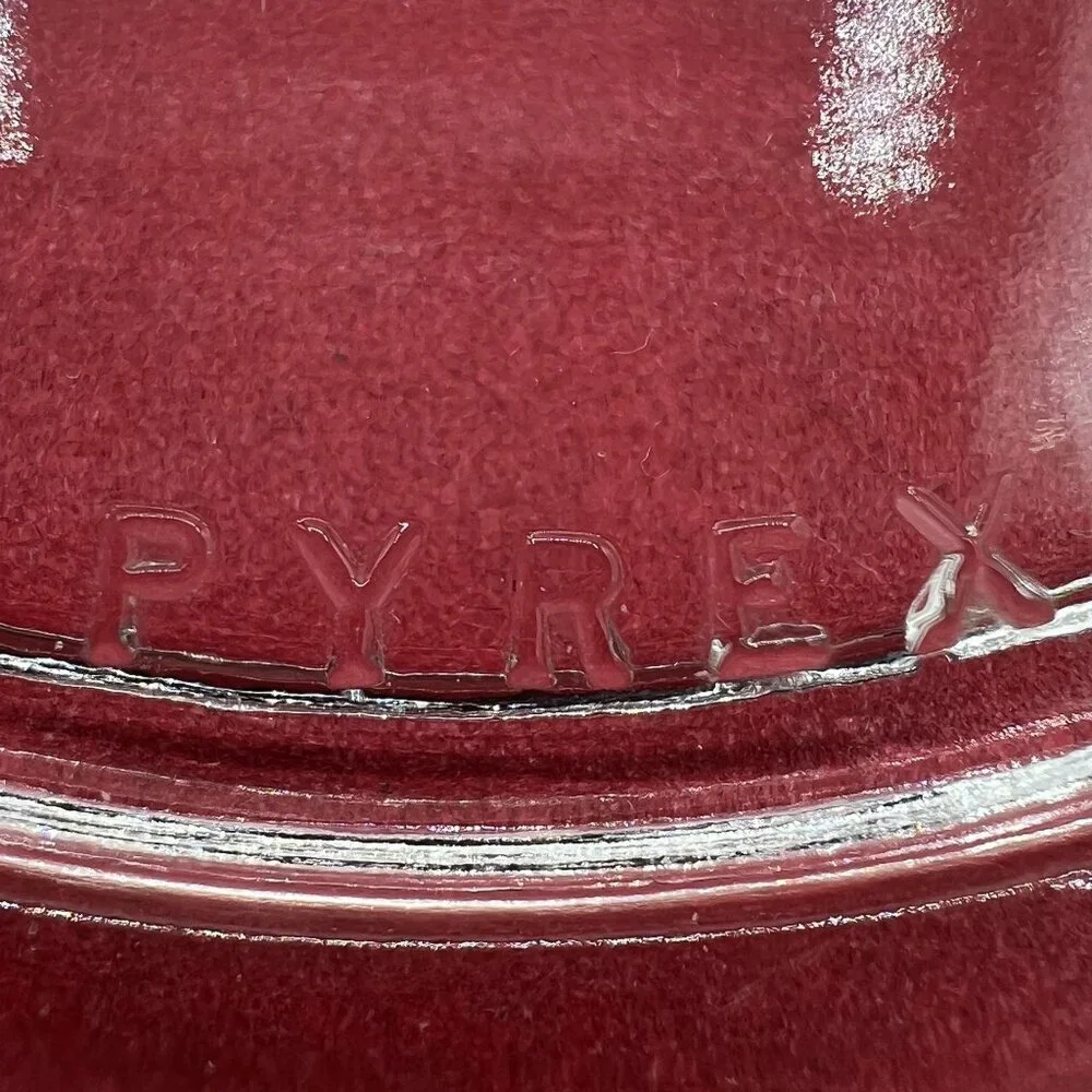 Pyrex 1.5qt Vintage Oval Glass Casserole Dish Etched Silver Plated Footed Holder